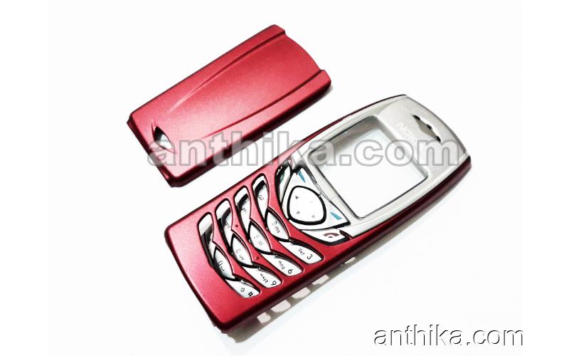 Nokia 6100 Kapak Tuş High Quality Xpress on Cover Red with Keypad New