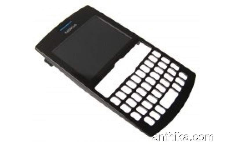 Nokia Asha 205 Kapak Original Front Cover Black New