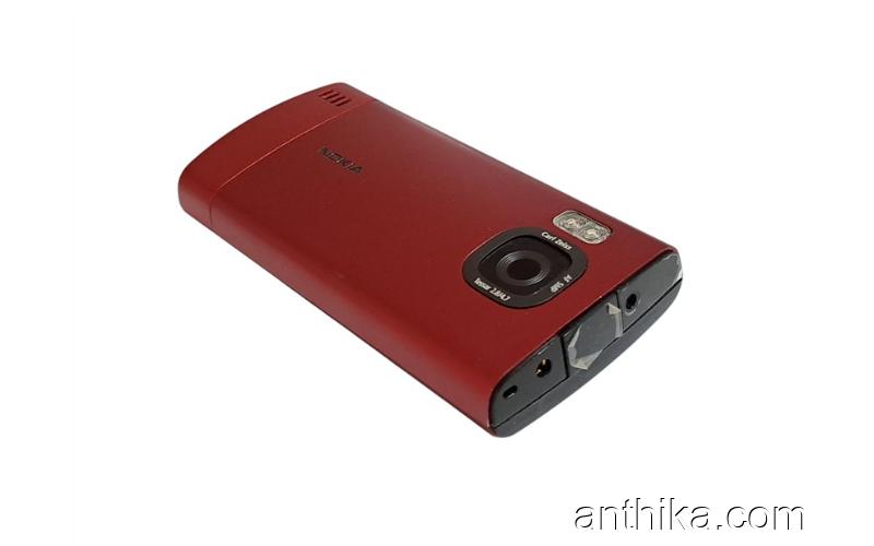 Nokia 6700 Slide Kapak Kasa Tuş Original Housing Red New Condition