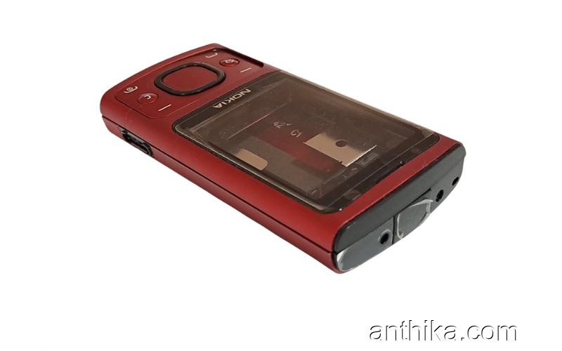 Nokia 6700 Slide Kapak Kasa Tuş Original Housing Red New Condition