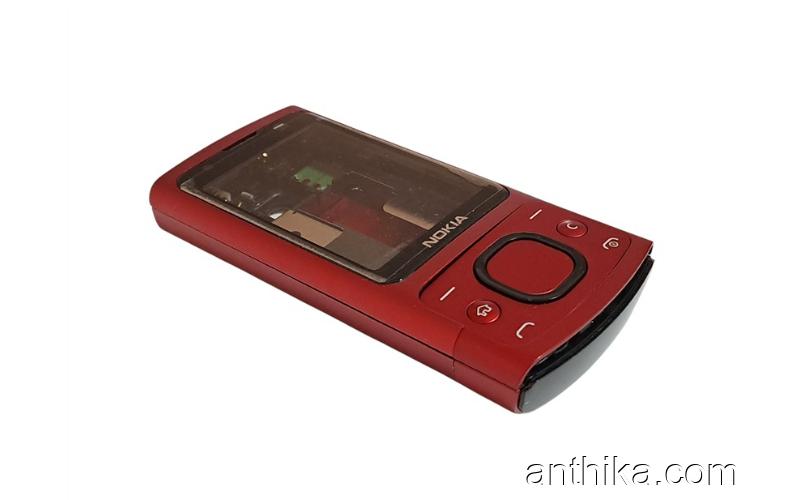 Nokia 6700 Slide Kapak Kasa Tuş Original Housing Red New Condition