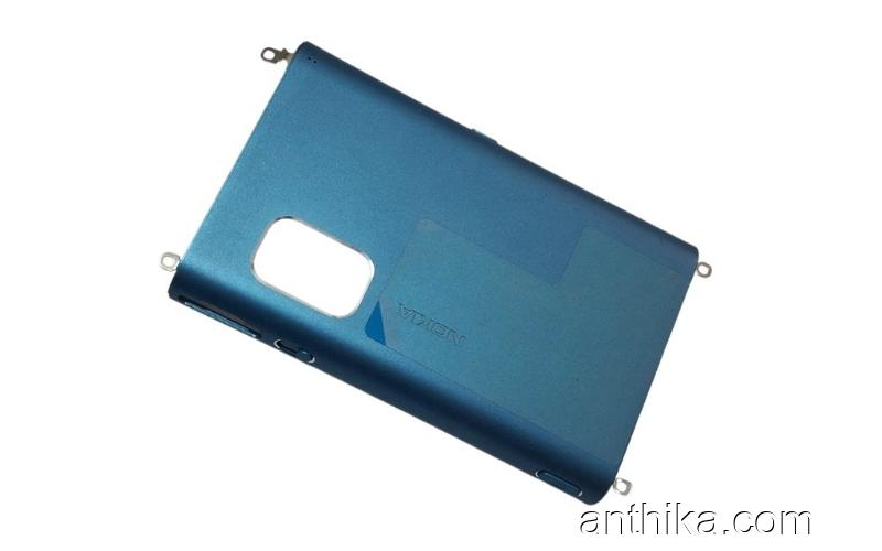 Nokia E7 E7-00 Kapak Original Back Cover Battery Cover Blue New