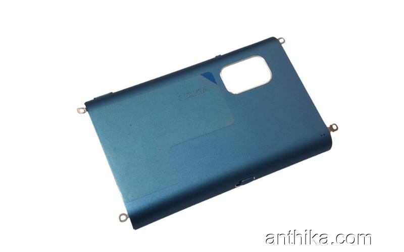 Nokia E7 E7-00 Kapak Original Back Cover Battery Cover Blue New