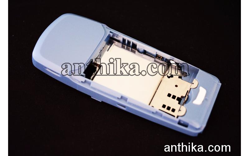 Nokia 3120 Kasa Mikrofon Titreşim Şarj Soketi Original Middle Cover Blue New