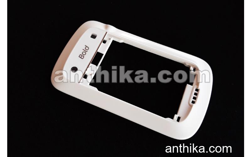 Blackberry 9000 Bold Kasa Anten Buzzer Soket Original Middle Cover White