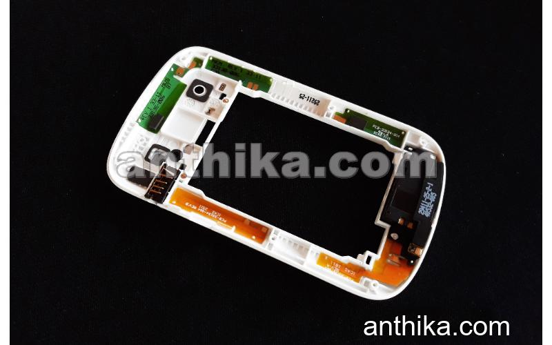 Blackberry 9000 Bold Kasa Anten Buzzer Soket Original Middle Cover White