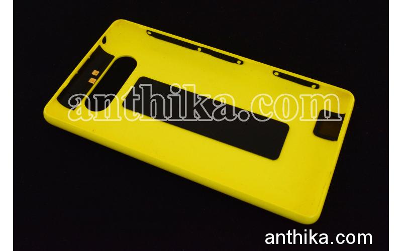 Nokia Lumia 820 Kapak NFC Anten Original Battery Cover Yellow 0259968