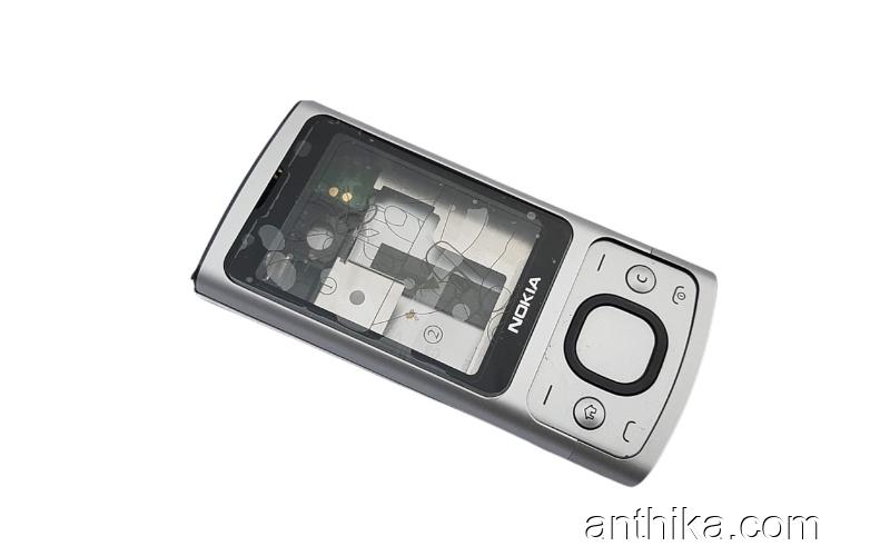 Nokia 6700 Slide Kapak Kasa Tuş Original Housing Silver New Condition