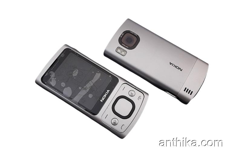 Nokia 6700 Slide Kapak Kasa Tuş Original Housing Silver New Condition