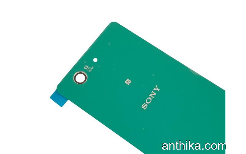 Sony Xperia Z3 Mini Kapak Xperia Z3 Mini Arka Kapak Battery Cover Green
