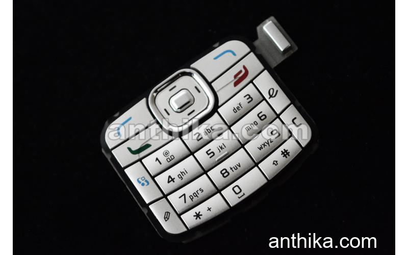 Nokia N70 Tuş Original Keypad Silver New