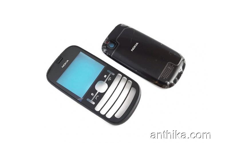 Nokia 200 201 Asha 200 201 Kapak Original Cover Black New