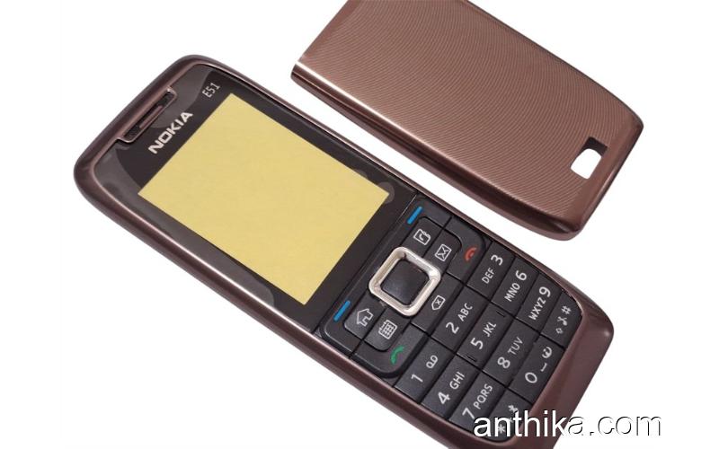 Nokia E51 Kapak Tuş Cover and Keypad Bronze New