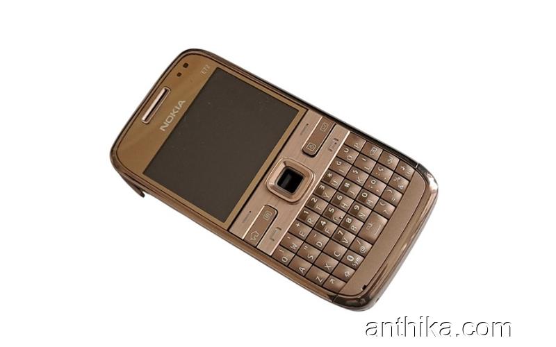 Nokia E72 Ekran Kapak Kasa Tuş ve Tuş Board Yedek Parça Gold