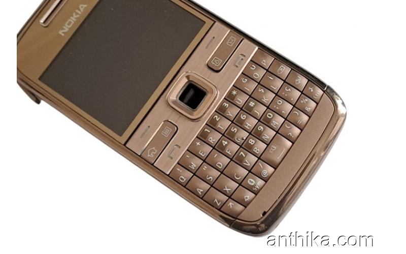 Nokia E72 Ekran Kapak Kasa Tuş ve Tuş Board Yedek Parça Gold