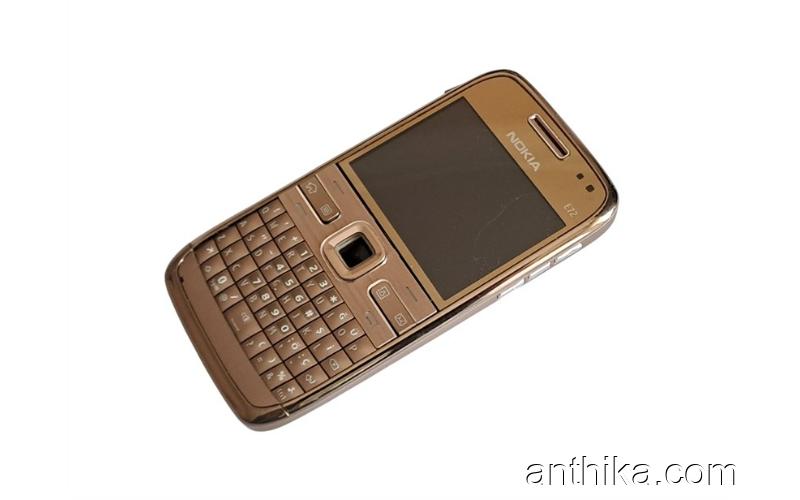 Nokia E72 Ekran Kapak Kasa Tuş ve Tuş Board Yedek Parça Gold