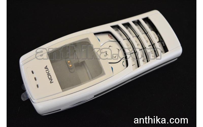 Nokia 6610 Kapak Kasa Tuş Original Full Housing White New