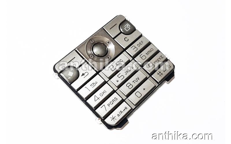 Sony Ericsson K530 K530i Tuş Original Menu Numeic Keypad Silver Used