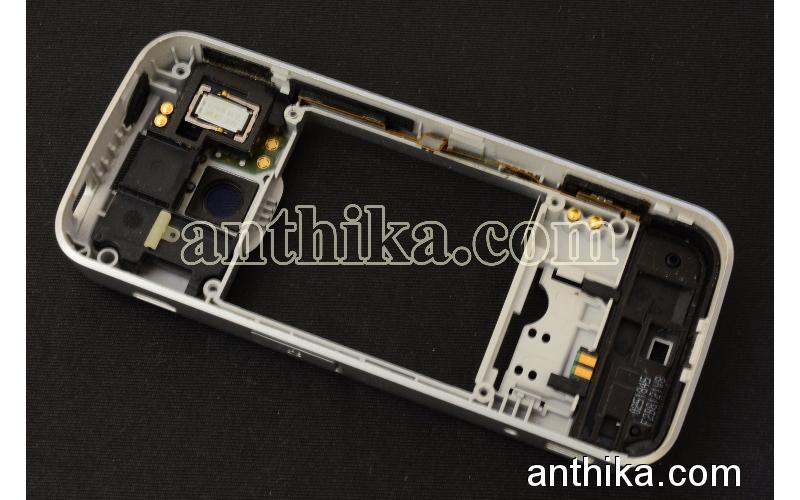 Nokia N78 Kasa Orjinal Full Middle Cover Frame Silver Used 0251845