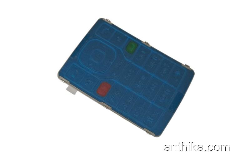 Nokia N76 Tuş Original Keypad Silver Blue New
