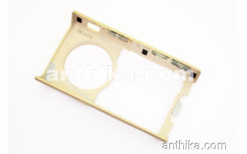 Nokia N95 Kapak Original Middle Cover Gold New