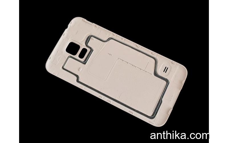 Samsung Galaxy S5 G900 Kapak Mavi Battery Cover White New