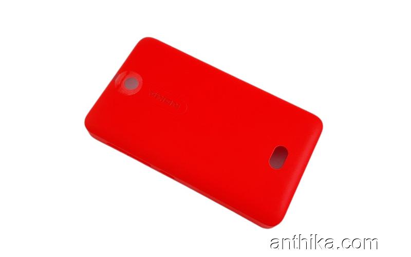 Nokia 501 Asha 501 N501 Kapak Original Back Cover Battery Cover Red New