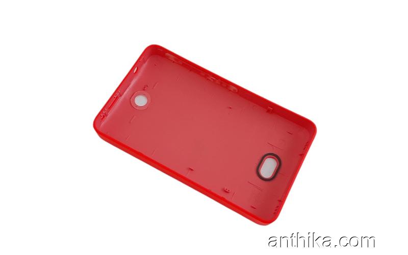 Nokia 501 Asha 501 N501 Kapak Original Back Cover Battery Cover Red New