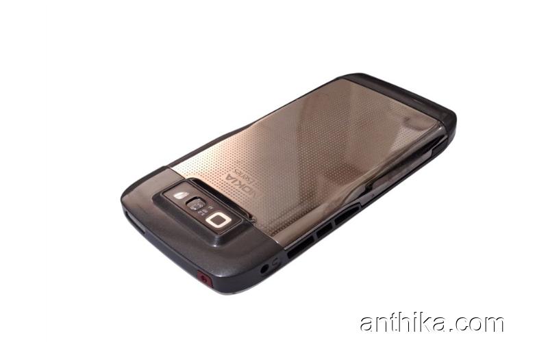 Nokia E71 Kapak Kasa Tuş Original Housing Gray Orange Mobile Used