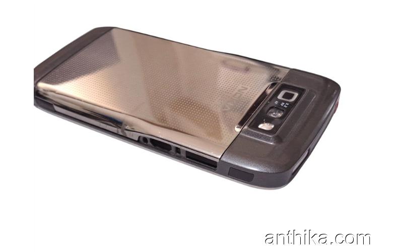 Nokia E71 Kapak Kasa Tuş Original Housing Gray Orange Mobile Used