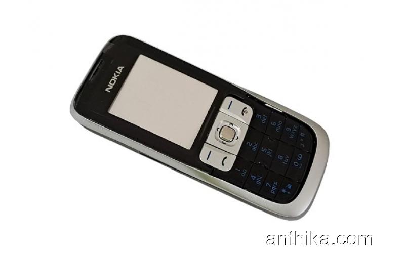 Nokia 2630 Kapak Kasa Tuş Full Housing Silver Black New