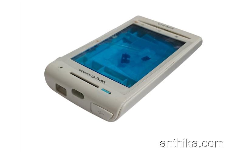 Sony Xperia E15i X8 Kapak Kasa Tuş Full Cover White Black New