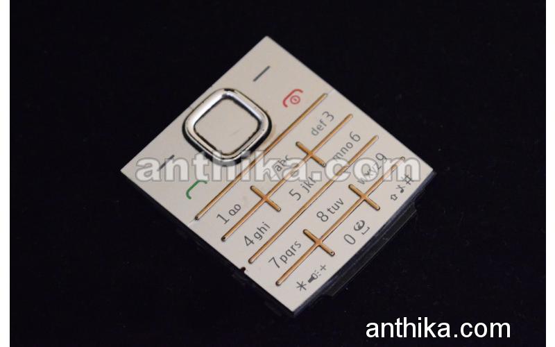 Nokia X2 X2-00 Tuş Original Keypad Keymat Silver Used