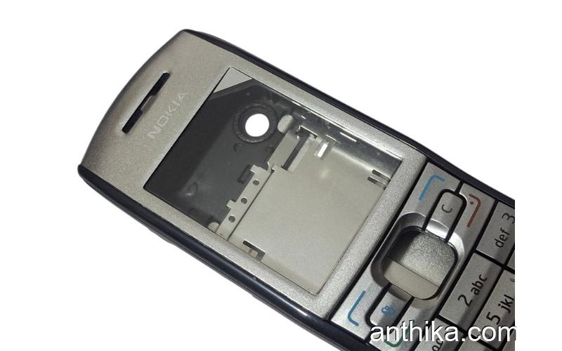 Nokia E50 Kapak Kasa Tuş High Quality Full Housing Silver New