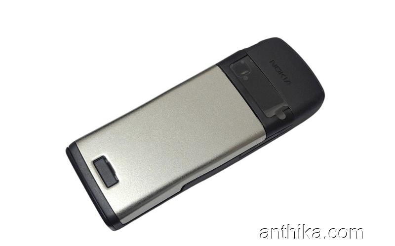 Nokia E50 Kapak Kasa Tuş High Quality Full Housing Silver New