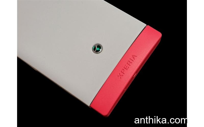 Sony St25 Sony Xperia U ST25i Kapak Kasa Full Housing White Pink New