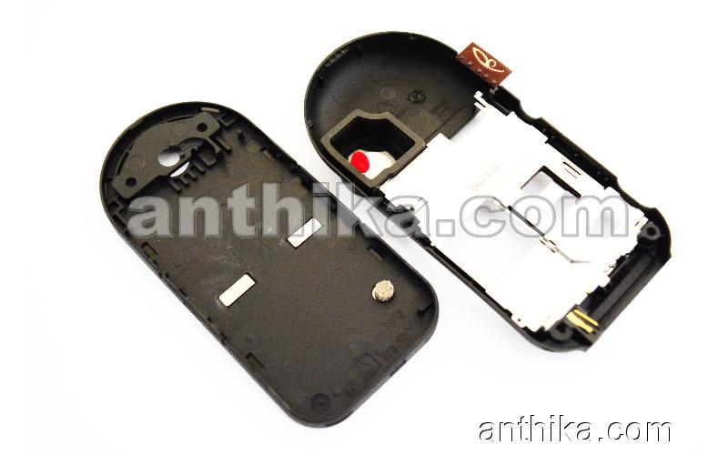 Nokia 7373 Kasa Ayna Original Middle Cover B-Cover Deko Plate Black New