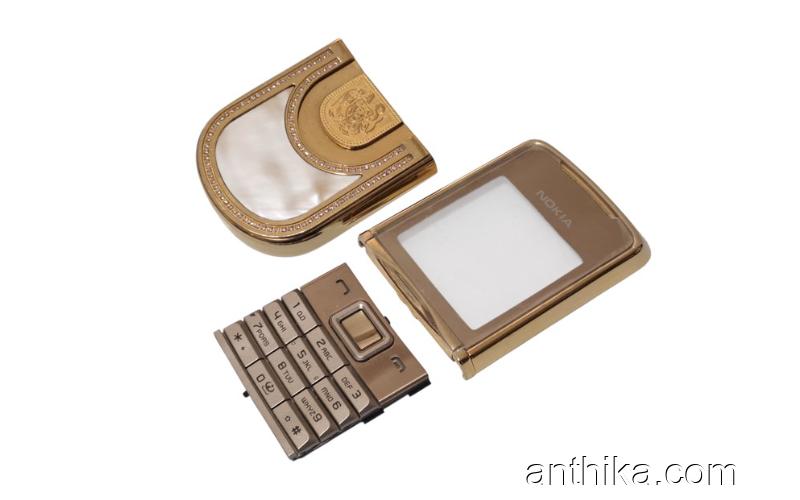 Nokia 8800 Sirocco Gold Kapak Tuş Set Kral Arthur Seri King Arthur Edition