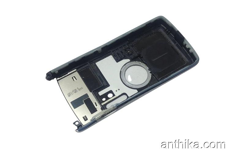 Sony Ericsson K850 K850i Kapak Original Battery Cover Silver Blue Used