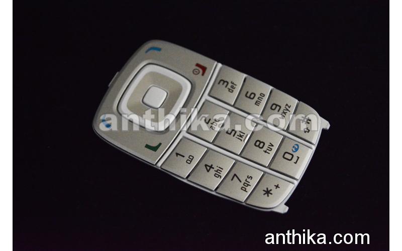 Nokia 6101 Tuş Original Keypad Keymat Silver White New