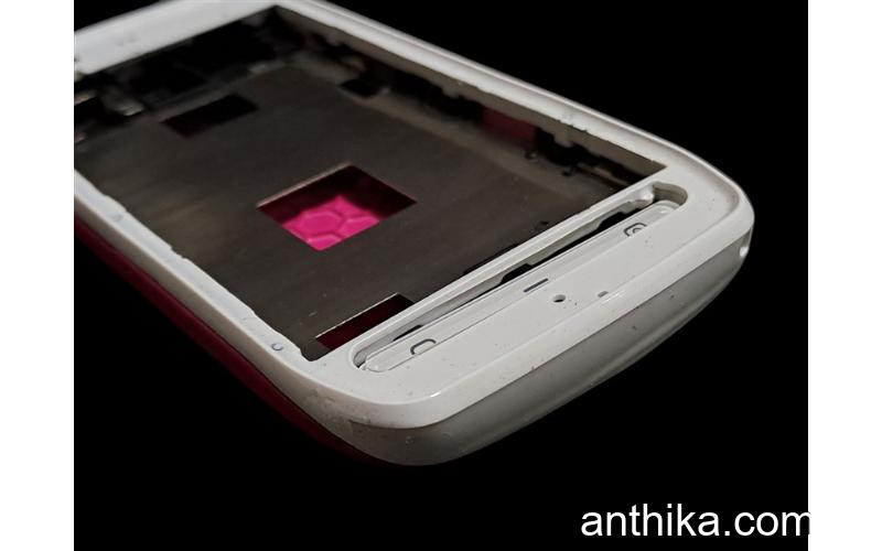 Nokia Lumia 603 Kapak Kasa Tuş Full Housing White Pink New