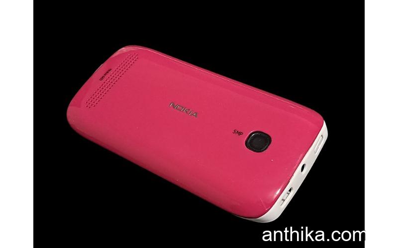 Nokia Lumia 603 Kapak Kasa Tuş Full Housing White Pink New