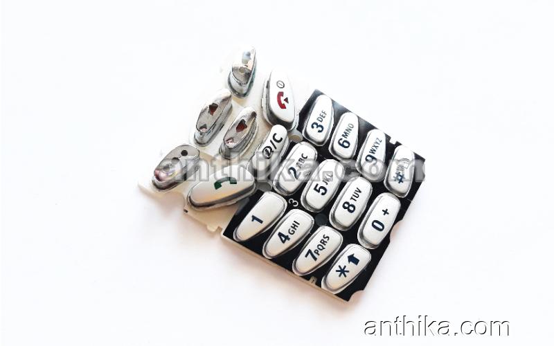 Samsung R220 R220s Tuş Original Keypad Silver Used