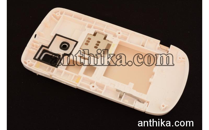 Nokia C3-00 Kapak Kasa Orjinal Kalitesinde Middle Cover White Gold New