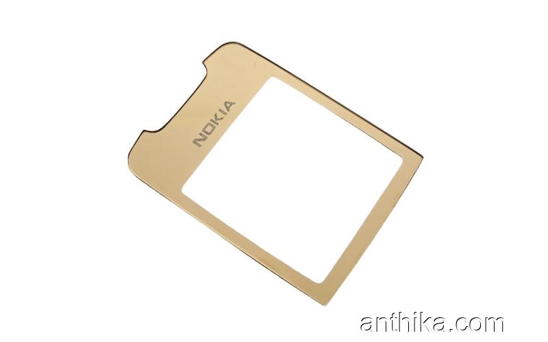 Nokia 8800 Classic Ekran Cam Lens Glass Gold New