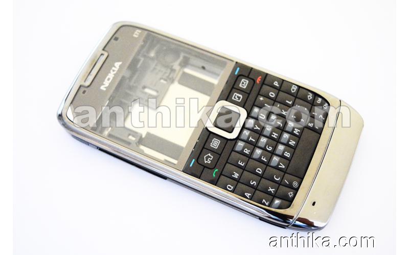 Nokia E71 Kapak Kasa Tuş Original Full Housing Grey