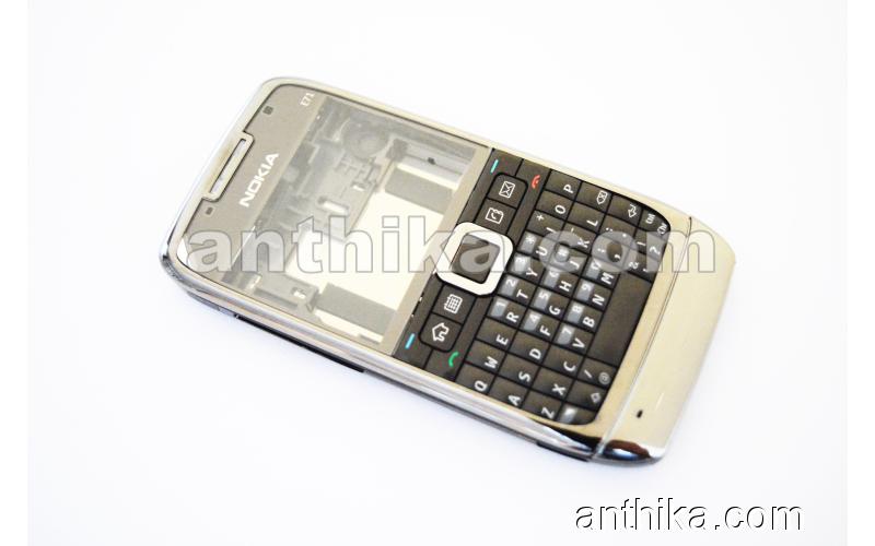 Nokia E71 Kapak Kasa Tuş Original Full Housing Grey