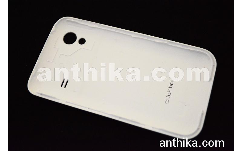 Samsung S5830 Galaxy Ace Kapak Original Battery Cover White Orange