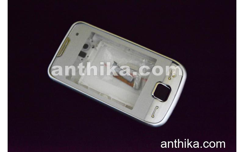 Samsung S5600 Kapak Kasa Tuş High Quality Full Housing Silver New