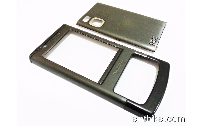 Nokia 6500 Slide Kapak Orjinal Front Battery Cover Black